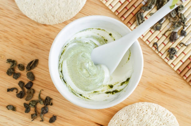 Green Tea and Yogurt Face Scrub