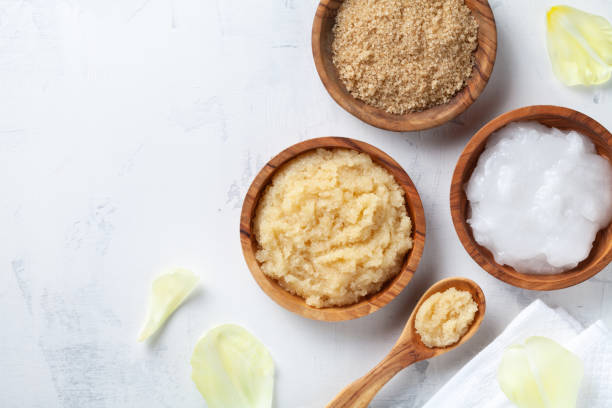 Sugar and Coconut Oil Face Scrub